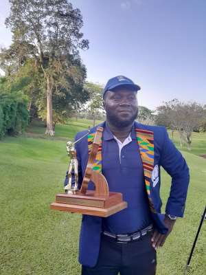 Nigerian Sunday Olapade wins 2023 Gold Fields PGA Championship trophy