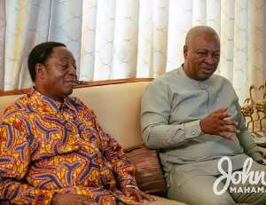 2024 Election: Mahama holds meeting with Dr. Kwabena Duffuor for support