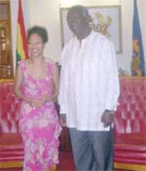 Kwame Nkrumahs Girl Visits Kufuor