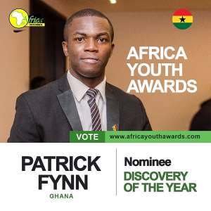Patrick Fynn Announced Discovery Of The Year Nominee In 2017 Africa Youth Awards