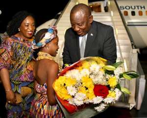South Africa's Prez Ramaphosa In Ghana