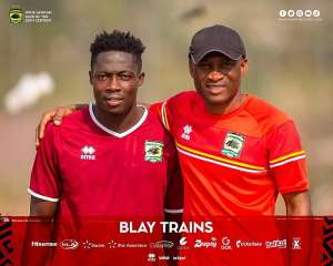 Midfielder Justice Blay begins training with Asante Kotoko