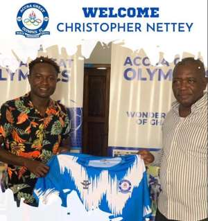 Defender Christopher Nettey joins Great Olympics after paring ways with Kotoko