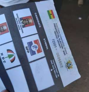 A/R: Ballot paper booklet with thumbprints on Akufo-Addo’s picture halts voting at KNUST Security Service 3 polling station
