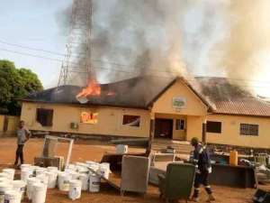 Fire destroys Beads FM in Bimbilla