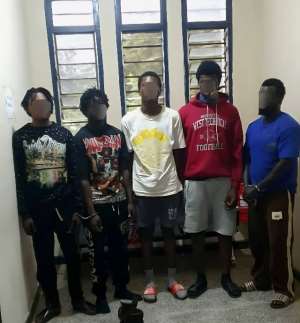 WN/R: Five suspected robbers arrested after police operation in Sefwi Bekwai