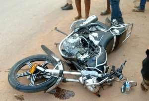 ER: Two die from nasty motorbike accident on Accra-Akosombo highway