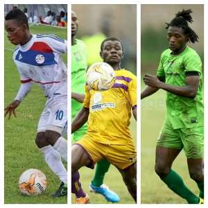Latif Blessing, Kwesi Donau and Abdul Bashiru battle it out for 201516 GPL player of the season