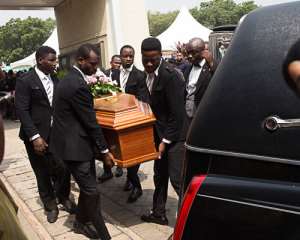 Photos Mahama, Bawumia, Others Attend Alex Mould Daughter's Burial Today