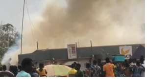 Fire guts GCB at Nkwanta South