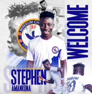 Stephen Amankona returns to Berekum Chelsea on a permanent deal from Asante Kotoko