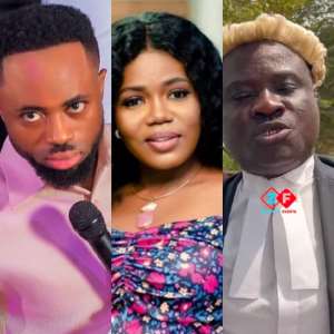 Fire Oja and His lawyer(right end) and Mzbel (Middle)