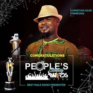 Onua FM's Christian Agyei Frimpong wins best Male Radio Personality