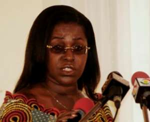 Mrs Oboshie Sai Cofie, Minister for Information and National Orientation