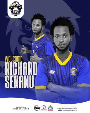 Richard Senanu: Ex- Kotoko midfielder joins Bekwai Youth Football Academy