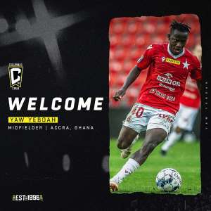 OFFICIAL: MLS giants Columbus Crew sign Ghana forward Yaw Yeboah