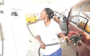 A fuel attendant at work