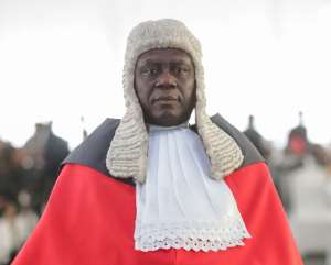 Chief Justice Anin-Yeboah was sworn in at the Jubilee House on Tuesday
