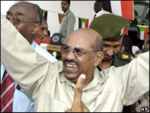 Sudanese President al-Bashir returns home