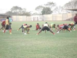 Stars hold first training session