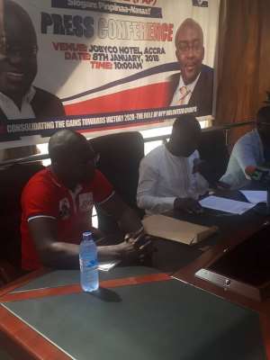 Press Conference Addressed By The National Coordinator Of Patriotic Ambassadors For Peace Pap, Katakyie Kwame Opoku Agyemang On Consolidating The Gains Towards Victory 2020 - The Role Of NPP Volunteer Groups