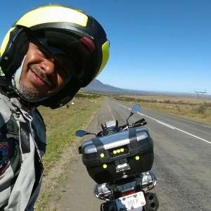 Super Biker Ogbonnaya Kanu Becomes the First Nigerian To Ride Solo To Cape Agulhas, the Southernmost Tip Of The African Continent.