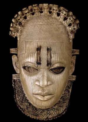 Queen-mother Idia, BeninNigeria, now in the British Museum. Seized by the British during the invasion of Benin in 1897.Will she ever be liberated from the British Museum?