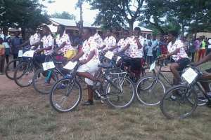 Grass Track Cycling Competition Held At Apeguso In The Eastern Region