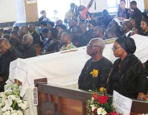Photos: Burial Service For Komla Dumor---Day One