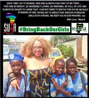 Miss-K Joins The Global Fight For Chibok Girls Campaign!