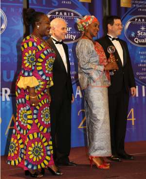 Hajia Annatu Abubakar In Pose After Receiving The Award In Paris
