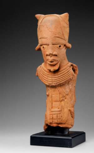 Returned- Nok Terracotta Male Figure 500 BC- AD 200