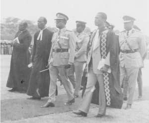 Acquaye-Baddoo With Late Gen. Kutu Acheampong During The Centenary Celebrations In 1976