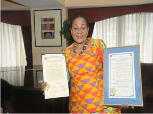 First Lady Honoured By The City Of Newark
