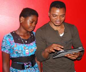Bishop Daniel Obinim, Right With One Of The Beneficiary Girls