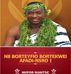 Nii Bortefio Bortekwei Afadi-Nsro I Prioritizes Education As Key On His Agenda