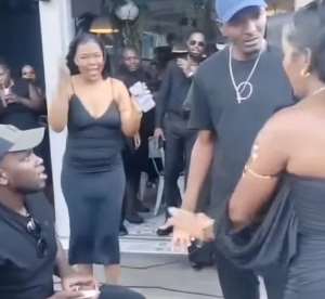 Drama unfolds as lady is caught dating two men at the same time in viral video