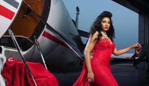 Actress, Omotola Jalade Stuns in Red Outfit Ahead of Birthday