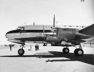 The plane carrying UKamp;39;s Princess Elizabeth and the Duke of Edinburgh arrives at Eastleigh Airport in Nairobi in February 1952.  - Source: Photo by: Bristol ArchivesUniversal Images Group via Getty Images