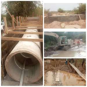 Bridging Communities:  Hon. PH Amponteng swiftly fix culverts between Wassa Juabo and Ampontengkrom