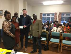 Ghana Association In Banbury Donates To 'Kicking Off' Charity In The UK