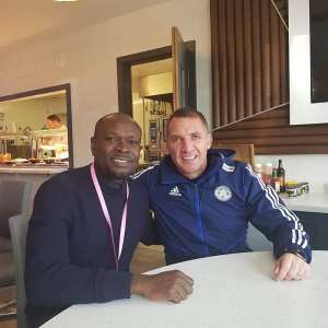 CK Akonnor Visits Amartey At Leicester City; Holds Talks With Manager Brendan Rodgers
