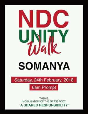 Somanya to host next NDC's 'Unity Walk'