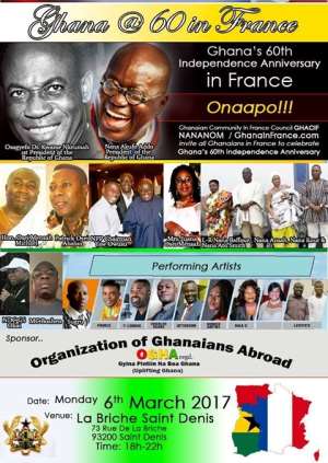 Ghana  60 Independence Day Celebration In France