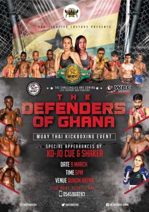 Muay Thai Championship: Defenders Of Pro Fighting Factory Ghana To Display At Bukom Boxing Arena