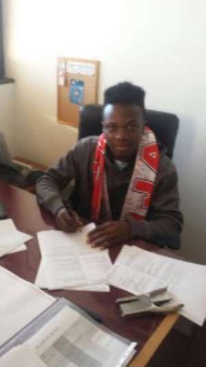 Promising Ghanaian winger Jonas Asare signs for top European agent Ivo Chi