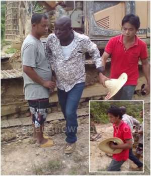 Galamsey: Three Chinese And Ghanaian Busted