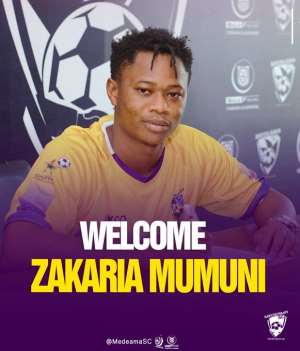 Medeama SC announce Zakaria Mumuni signing
