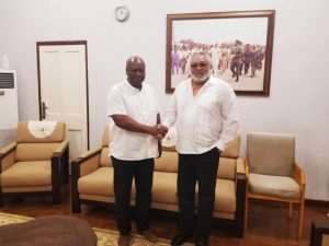 Mahama Vists Rawlings After Electoral Victory