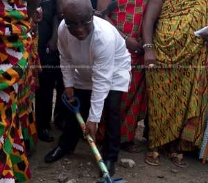 VR Ministers cuts sod cut for construction of Kente village Photos